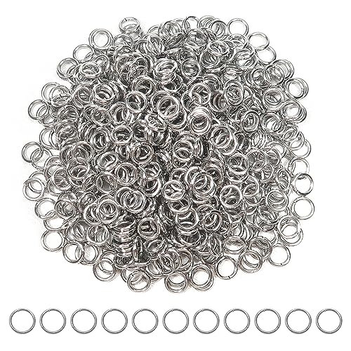 TOAOB 500 Stück Jump Ringe Spaltringe 4mm Edelstahl Sprungringe Offene Biegeringe Verbindungsringe für DIY Schmuckherstellung Halsketten Armband Schlüsselanhänger von TOAOB THE ONE AND ONLY BABY