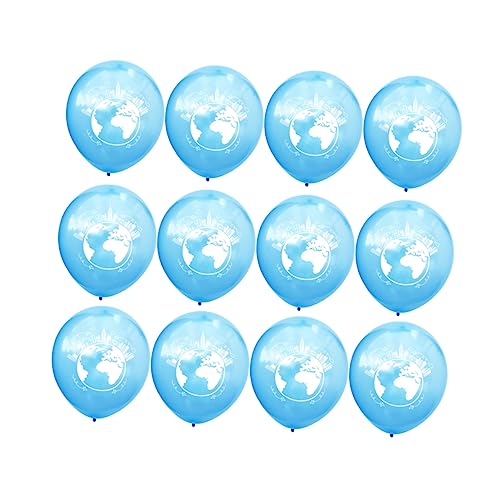 TOBBOMEY 10 Stück 12 Ballondekoration Salbei Ballons Goldene Luftballons Partyballons Dekorationen Ballonbogen-kit Pastellfarbene Luftballons Planetenballons Latexballons Partyzubehör Blue von TOBBOMEY