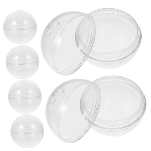 TOBBOMEY 10st Gacha-schale Automatenkapseln Lose -automatenkapseln Bunter Leerer Ball Kapsel Leerer Ball Mehrzweck-packball Verdrehte Kugeln Kaugummiballmaschine Plastik Transparent von TOBBOMEY