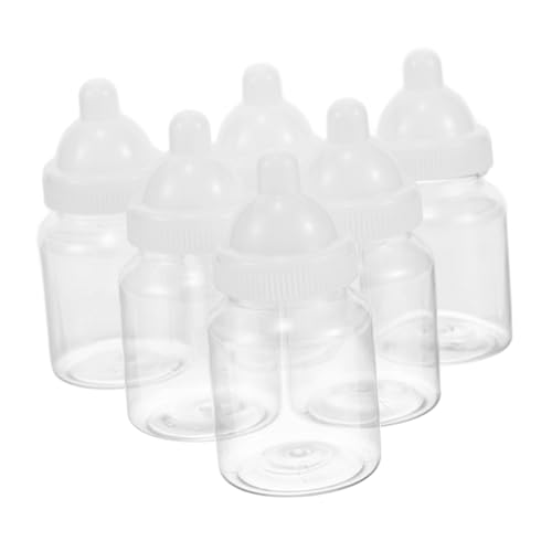 TOBBOMEY 12Er Boxen Süßigkeiten Box Babyflasche Snacks Überraschung Süßigkeitenboxen Süßigkeitenschachtel Süßigkeitenbehälter für die Babyparty Bonbonschachteln Gastgeschenke Plastik Weiß von TOBBOMEY