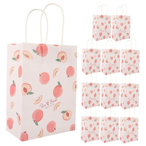 TOBBOMEY Bonbontüte Kraft Bonbontüten Vlies Wiederverwendbare Taschen 18 Stück Partygeschenk Papiertüten für Hochzeit Weihnachten von TOBBOMEY