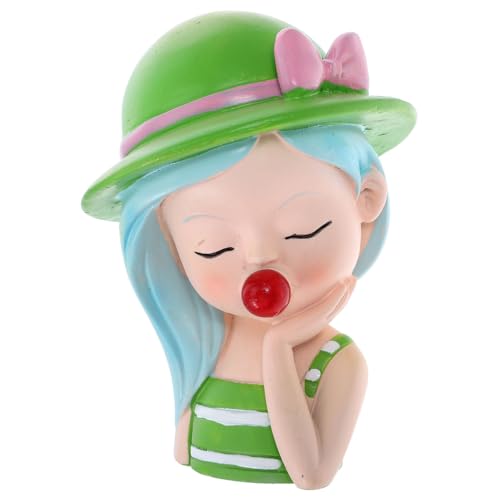 TOBBOMEY 1pc Cartoon Bubble Girl Modell Kuchen Dekorative Statuen Lebendige Skulptur von TOBBOMEY