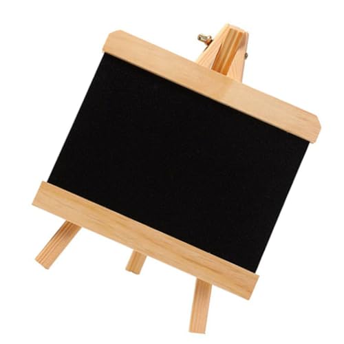 TOBBOMEY 1stk Mini-zeichenbrett Tischplatte Tafel Tafel Wiederverwendbare Mini-tafel Planke Whiteboard -tablet Zeichentablett Mini-tischtafel Kreide Zeichnung Holztafel Hölzern Black von TOBBOMEY