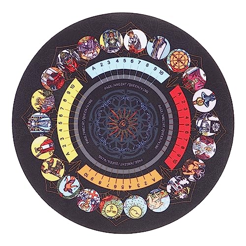 TOBBOMEY Altar Tuch 3st Gummiauflage Tischdekoration Tischdecke Für Tarot Wahrsagerei-tischdecke Altarmatte Mit Tarotkarte Tarot-versorgung Wahrsagungsmatten Tarot-schreibtischunterlage Tarot-Matte von TOBBOMEY