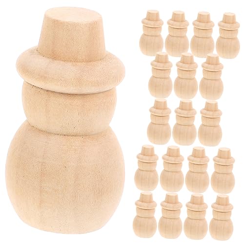 TOBBOMEY 40 Stk Puppe zum Basteln kinder bastelset basteln für kinder spielzeughaus holzfiguren menschen Unvollendete Holzpuppen unbemalte Steckpuppe Puppendekor aus Holzpflöcken Regaldekor von TOBBOMEY