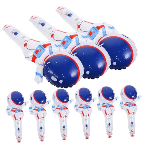 TOBBOMEY 50 Stück Astronautenballon Ballonständer Ballongirlande Ballongewichte Helium-ballonpumpe Ballonbogen Luftpumpe Für Schlauchboote Blaue Luftballons Klare Luftballons Aluminiumfolie von TOBBOMEY