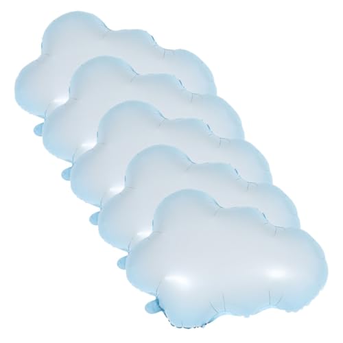 TOBBOMEY 5St Wolkenballon artifical cloud cloude Shower Dekoration der ballon deko zur babyparty dekorative Luftballons zum Geburtstag dekorativer Luftballon Aluminiumfolie Sky-blue von TOBBOMEY