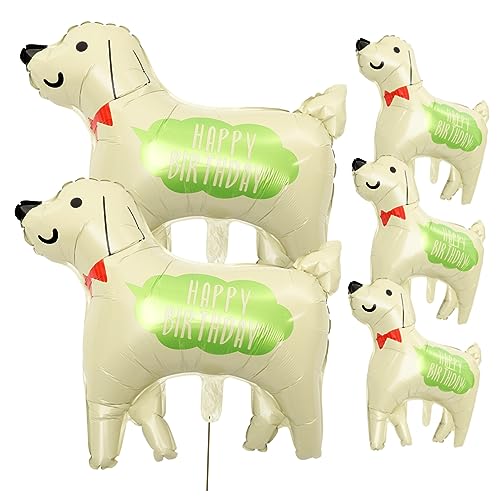 TOBBOMEY 5st Ballon Aus Aluminiumfolie Riesiger Tierballon Luftballons Fallen Tiere Modellieren Folienballons Ballonbogen Fallen Zoo-party-ballon Wildtierballon Tierballons Hundeballon von TOBBOMEY