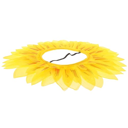 TOBBOMEY Sonnenblumen Kopfhaube Für Lustige Sonnenblume Kopfbedeckung Für Sportspiele Partys Und Dekoration Kinderdesign von TOBBOMEY