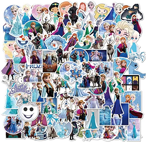 Graffiti Anime Aufkleber, Frozen Zeichentrickfigur Mixed Vinyl Aufkleber, Aufkleber für Wasserflaschen,Für Scrapbooking, Sammelalbum,Becher,Aufkleber Geschenk (A) von TOCAVE