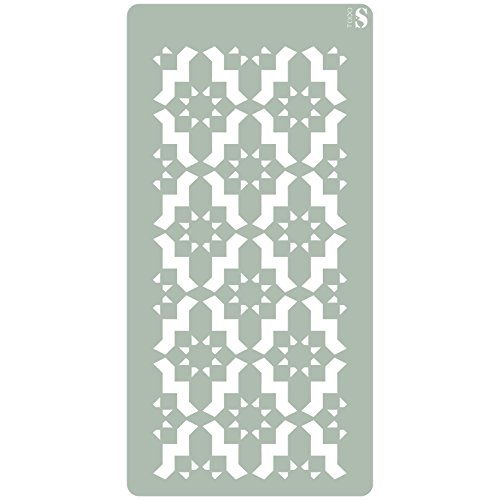 TODO STENCIL Deco Scrapbooking 079 Rankgitter, Maße: Schablone 10 x 20 cm - Design 8 x 17,5 cm von TODO-STENCIL