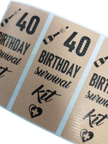 BiRTHDAY SURVIVAL KIT¨ 40 BIRTHDAY SURVIVAL KIT¨ Dekorativer Aufkleber von TODOKRAFT