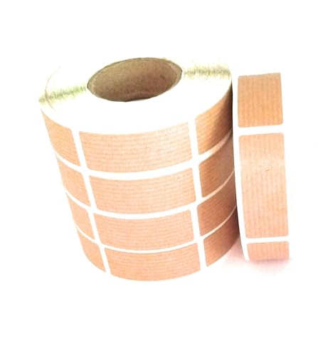TODOKRAFT 2000 Klebeetiketten aus Kraftpapier, rechteckig, 5 x 2 cm, zum Beschriften von Hand oder mit Thermodrucker mit Ribbon, Etiketten für die Etikettierung von Flaschen, Ordnern, Beutelverschluss TODOKRAFT 2000 Klebeetiketten aus Kraftpapier, rechteckig, 5 x 2 cm, zum Beschriften von Hand oder mit Thermodrucker mit Ribbon, Etiketten für die Etikettierung von Flaschen, Ordnern, Beutelverschluss von TODOKRAFT