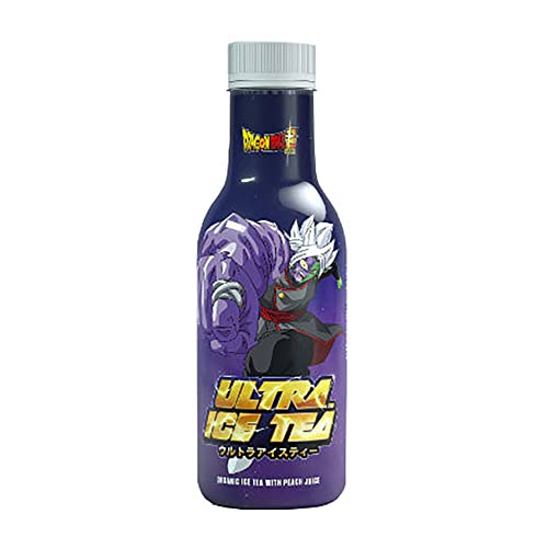 Dragon Ball Ultra Ice Tee Zamasu Schwarzer organischer Tee mit Pfirsichsaft 500 ml von TOEI ANIMATION