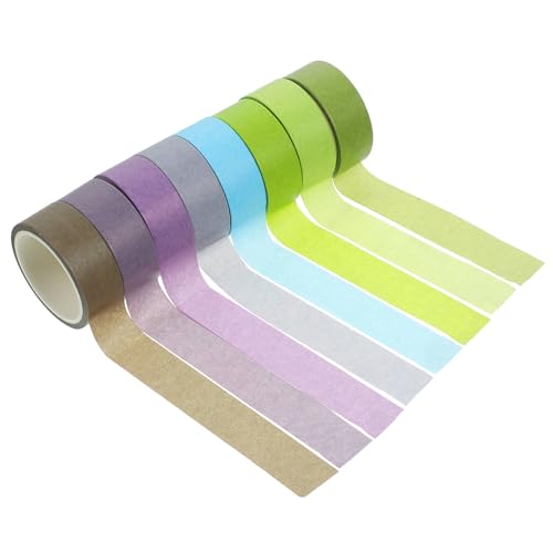 8 Rollen Klebeband für Scrapbooking Handkontoband Washi-Tape basteln Druckband the washi tape papierklebeband Aufkleber DIY Klebeband Scrapbooking Washi Tape Japanisches Papier TOGEVAL von TOGEVAL