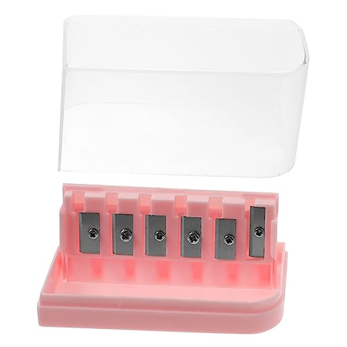 Anspitzer Handbleistiftspitzer Buntstifte für Kinder Kinderwerkzeuge Schulbedarf pencil sharpener für schulanfang Handspitzer für Bleistifte nützlicher Abs Rosa TOGEVAL von TOGEVAL