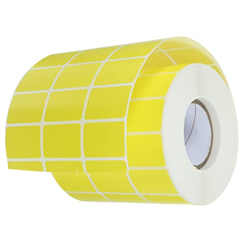 TOGEVAL 1 Rolle Quadratischer Etikettenaufkleber Etiketten Aufkleber Etiketten Für Einmachgläser Druckbare Tags Thermoetiketten Kleine Etikettenaufkleber Schild Adressaufkleber Yellow von TOGEVAL