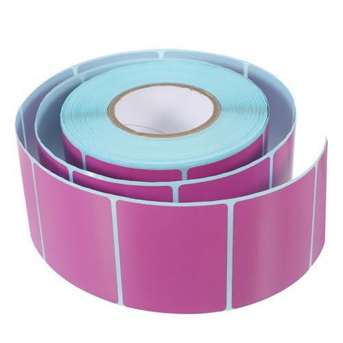 TOGEVAL 1 Rolle Thermopapier Aufkleber Selbstklebende Adressetiketten Klebrige Thermoetiketten Express-etiketten Thermisches Etikett Selbstklebendes Etikett Thermoetiketten​r Violett von TOGEVAL