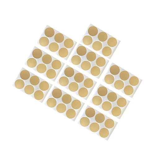 TOGEVAL 10 Blätter Kratzaufkleber rubbellose rubbelkarte matches partydeko einschulung scrapbook stickers Heimwerken Umschlagaufkleber Etiketten abkratzen Aufkleber aus Papier Golden von TOGEVAL