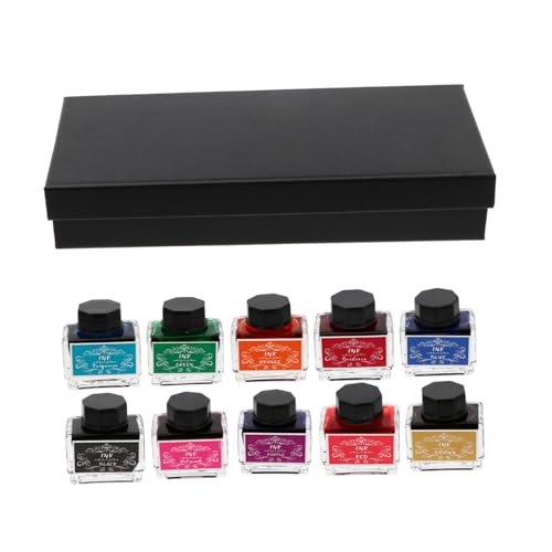 TOGEVAL 10 Füllfederhalter ohne Kohlenstofftinte Stifte farbige Tinte das perfekte bunte Tinte Federtinte graffiti ink fountain pen ink Tinte Stift Tinte kalligraphie tinte Wasser von TOGEVAL