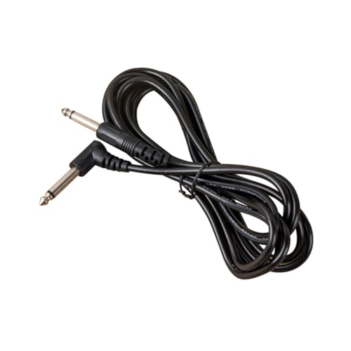 TOGEVAL 10 Stück 3 rechtwinkliges Patchkabel Gitarrenadapter Gitarrenverlängerungskabel Patchkabel für Gitarrenpedale Instrumentenkabel Ellenbogen-Patchkabel Effektpedal-Patchkabel Black von TOGEVAL