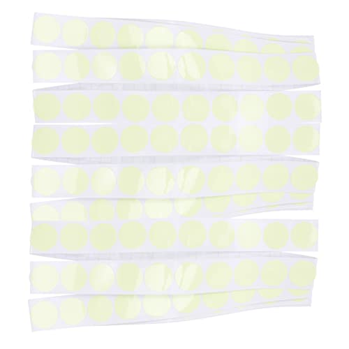 TOGEVAL 100st Warnband Fluoreszierender Aufkleber Abnehmbare Etiketten Neon-aufkleber Leuchtende Punktaufkleber Abnehmbare Aufkleber Neon-partyzubehör Uv-aufkleber Das Haustier Light Green von TOGEVAL