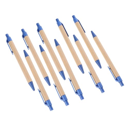 TOGEVAL 10St Kugelschreiber schreibutensilien büroartikel wachsstift bintstifte schtift bezaubernder Schreibstift Neuheit-Stifte Farbtöne ergonomischer Schreibstift Schulstifte Papier Blue von TOGEVAL