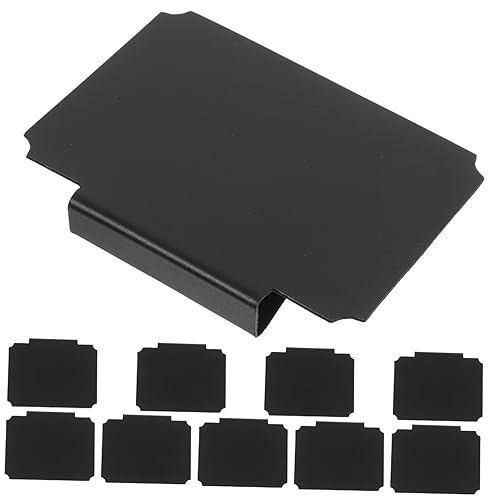 TOGEVAL 10St Preisschild-Clip aufbewahrungsdose storage boxes Clip für Korbetiketten Etikett für den Korbbehälter korb einkaufen Anzeige Supermarkt-Ausstellungsstand Preisklammer PVC Black von TOGEVAL