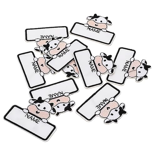 TOGEVAL 10St dekorative Namensschilder Etiketten für Kleidung Stoffetiketten Namensetiketten names aufkleber namen sticker Cartoon-Namensschilder Kleideretiketten aufbügeln Polyester von TOGEVAL