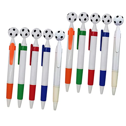 TOGEVAL 15St Fußball Kugelschreiber farbige kugelschreiber Lustige Kugelschreiber schwarze Kugelschreiber schwarzer Gelstift lustige Stifte Schreibwaren ästhetisch Schulstifte Plastik von TOGEVAL