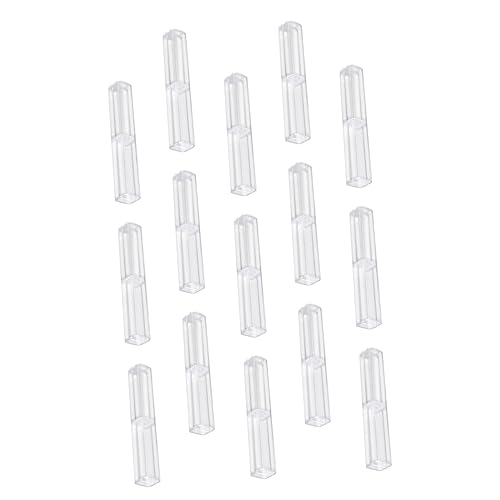 TOGEVAL 15St Mäppchen Stifthalter transparent Stift-Organizer Stiftröhren Leere Tubenstifte kugelschreiber etui stifte aufbewahrung für Stifte Stiftbehälter Plastik von TOGEVAL