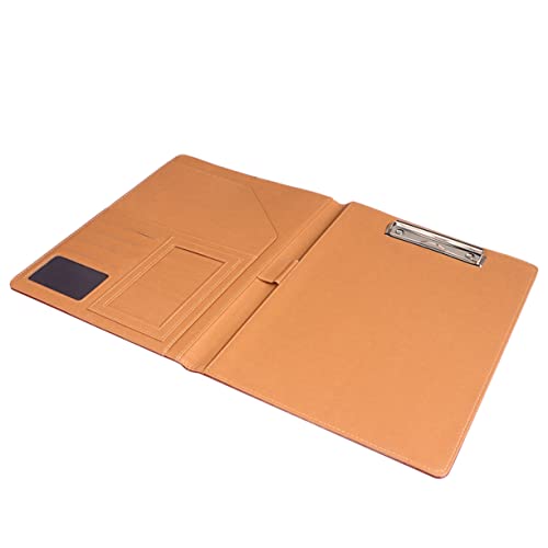 TOGEVAL 1Stk Ordner aus Leder Office-Dateiordner Dokumentenordner A4 Padfolio-Organizer Papierordner aktenkoffer aktentaschen tragbarer Dateiordner Ordner mit Präsentationsunterlagen Brown von TOGEVAL