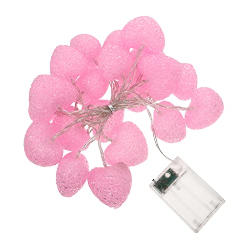 TOGEVAL 1stk Liebe Lichterkette Valentinstaglicht Lichterketten Im Freien Girlandendekor Türdekoration Hängende Baumlichter Dekoratives Licht Outdoor-dekor Herz Lampe Plastik Rosa von TOGEVAL