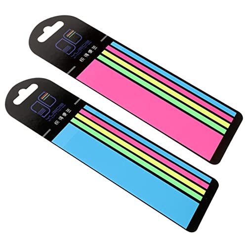 TOGEVAL 2 Kisten Haftnotiz bookmarks lesezeichen Textmarker Haftmarker farbige Etiketten geführter Highlight-Streifen fluoreszierende Satzmarker Haushaltssatzmarker das Haustier Colorful von TOGEVAL