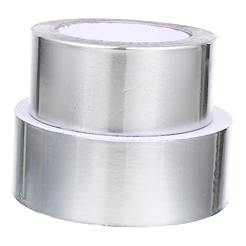 TOGEVAL 2 Rollen Hitzebeständiges Aluminiumfolienband Selbstklebendes Elektronikofen Klebeband Wasserdichtes Küchenband Für Dichtungen Und Isolierungen 50mm x von TOGEVAL