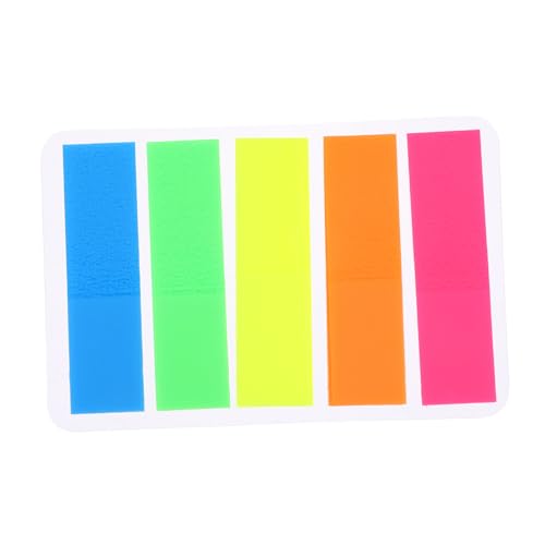 TOGEVAL 2000 Blatt Haftnotiz Aufkleber mit fluoreszierenden Tabs praktische Etikettenaufkleber sticky notes book büroartikel lesezeichen Angebot beachten Seitenmarkierungen das Haustier von TOGEVAL