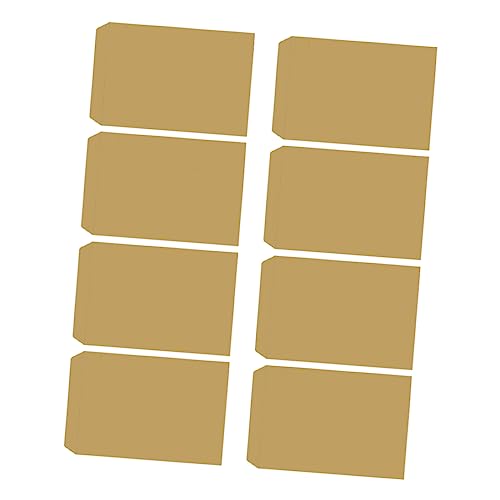 TOGEVAL 200st Umschlag Umschläge Aus Kraftpapier Aktenumschläge Umschläge Aus Kraftkarten Nachrichtenumschläge Kraft-notizkarten Einladungsumschläge Kraft-versandtaschen Mini Kraft Khaki von TOGEVAL