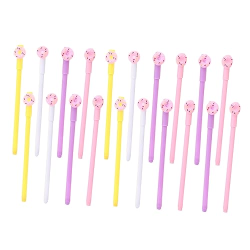 TOGEVAL 20St Gel Stift gelstifte gel schreibstifte the edith eger Gel Pen schulsachen Gel-Gel-Stifte süßer Donut kugelschreiber studentisches Briefpapier Student Gelstift Plastik von TOGEVAL