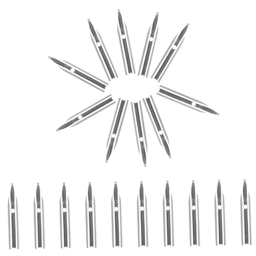 TOGEVAL 20St Schreibfeder Stifte schreibkladde Stiftspitze pen Schreibkunst Kalligraphie-Metallfedern Universal-Füllhalterspitzen Federn für Füllfederhalter Stift Ersatzspitzen von TOGEVAL