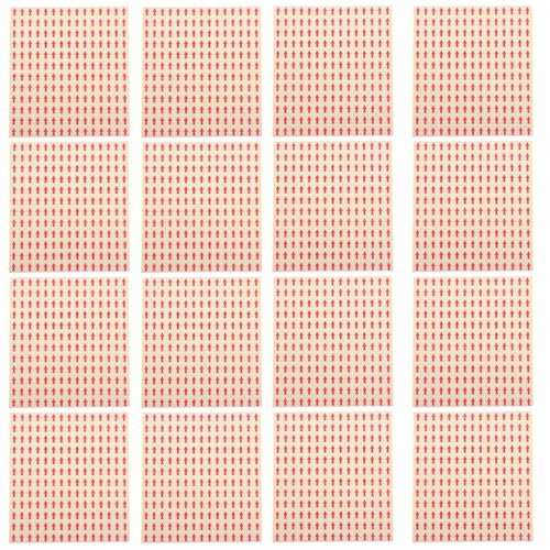 TOGEVAL Gut Sichtbare Rote Pfeilaufkleber 2700 Stück Selbstklebende Etiketten für Nacharbeiten Nicht Qualifizierte Kennzeichnung von TOGEVAL