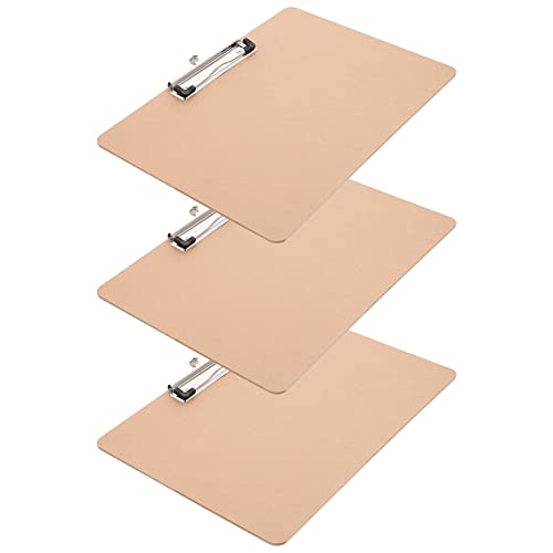 TOGEVAL 3St Tafel write board clipboard Schreibbrett für Schreibbrett mit Klemmen Skizzenbrett Klemmbretthalter Clips Organisator für Papierakten harte Design-Zwischenablage Planke von TOGEVAL