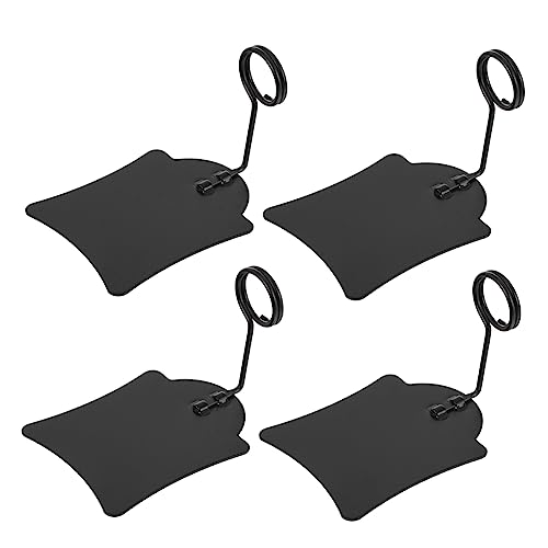 TOGEVAL 4 Stück Preisschild-clip Preiskarten-clip Preisschildklemme Werbe-tag-clip Etikettenhalterklemme Preisschildregal Im Supermarkt Preisschild-display-clip Metall Black von TOGEVAL