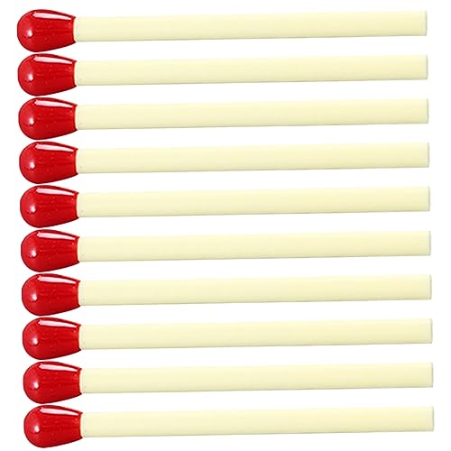 TOGEVAL 40St bezaubernde Schreibstifte kugelschreiber ballpoint pen kleine Schreibstifte kreative Streichholzstifte dekorative Stifte Matchstifte mit komfortablem Griff Plastik Yellow von TOGEVAL