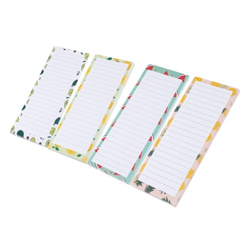 TOGEVAL 4Pcs Magnetic Message Board Kühlschrank Magnet Magnetgüter Listenkissen Für Kühlschrank Magnetnachrichten Notizes Magnetmemo Pad Für Kühlschrank Magnetic Memo Notozel Magnetic von TOGEVAL