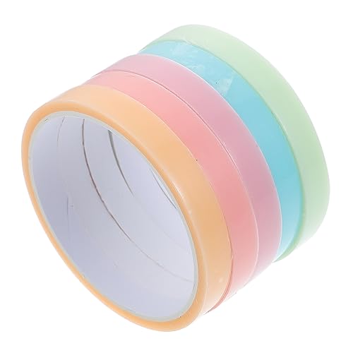 TOGEVAL 5 Rolle Farbklebeband für Kugeln klebriges kugelband Regenbogen-Washi-Tape Buntes Klebeband stucky balls DIY-Klebeband handwerkliches Spielzeug klebeband aus kunststoff Plastik von TOGEVAL