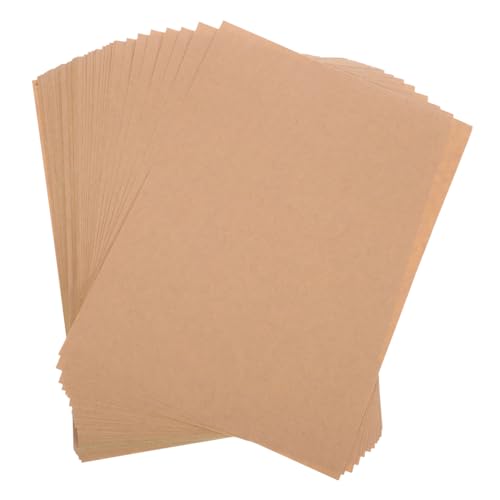 TOGEVAL 50 Blatt A4 Kraftpapier-aufkleber, Etiketten, Selbstklebend, Beschreibbar Und Bedruckbar, Vollständige Blatt-etiketten, Kraft-etikettenaufkleber, Kraftpapier-klebeblätter von TOGEVAL