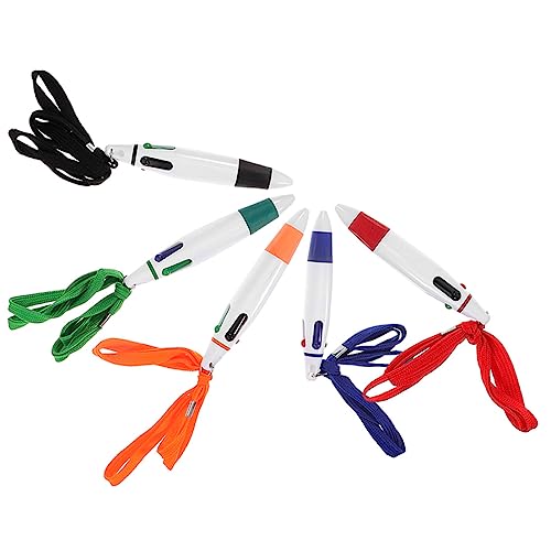 TOGEVAL 5St Lanyard-Stift schreibutensilien schreibkladde schreibwaren set multicolor pen offic einziehbarer Gelstift süße Kugelschreiber Neuheit Kugelschreiber Stift Nachfüllung von TOGEVAL