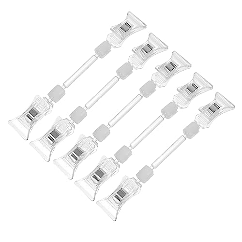 TOGEVAL 5pcs Praktische Preisschildklammern Kunststoff -etikett -anzeige Stand Werbung Clips von TOGEVAL