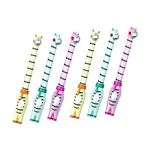 TOGEVAL 6St Gel Stift Neuheit Briefpapier Schilderstift in Giraffenform lustige Stifte Giraffe Stift Textmarker schreibwaren gel ink pen Kugelschreiber Gelstift aus Kunststoff Plastik von TOGEVAL