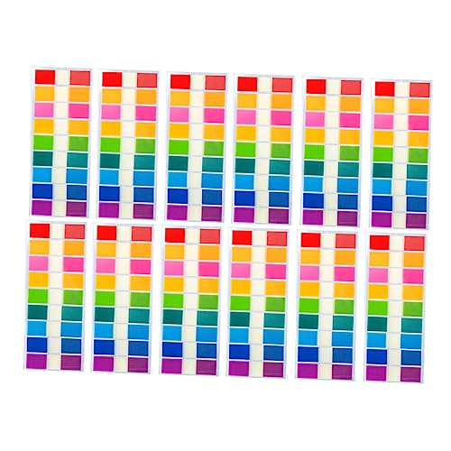 TOGEVAL 900 Stk Index etikett bookmarks book marker Journal monatliche Kalenderregisterkarten Seite Haftnotizen Index-Tabs Seitenindexmarkierungen klebrige Indexregisterkarten PVC Colorful von TOGEVAL